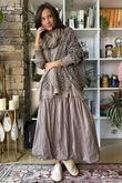 Paloma Bubble Hem Layering Dress Mocha